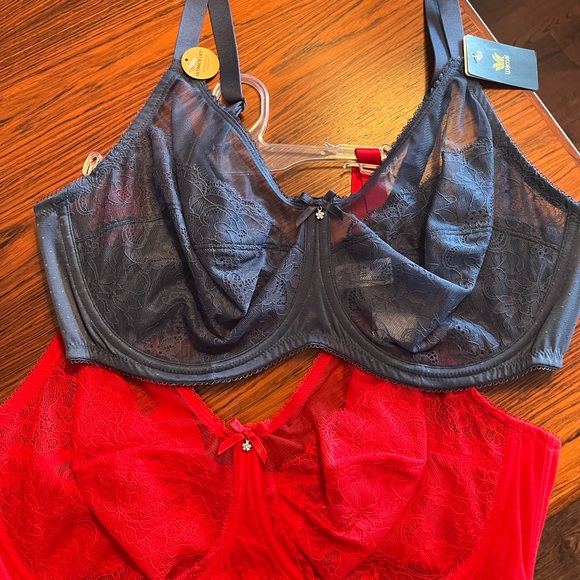 Bras size 44DD. Underwire, lace. Brand new, never worn - Picture 1 of 5